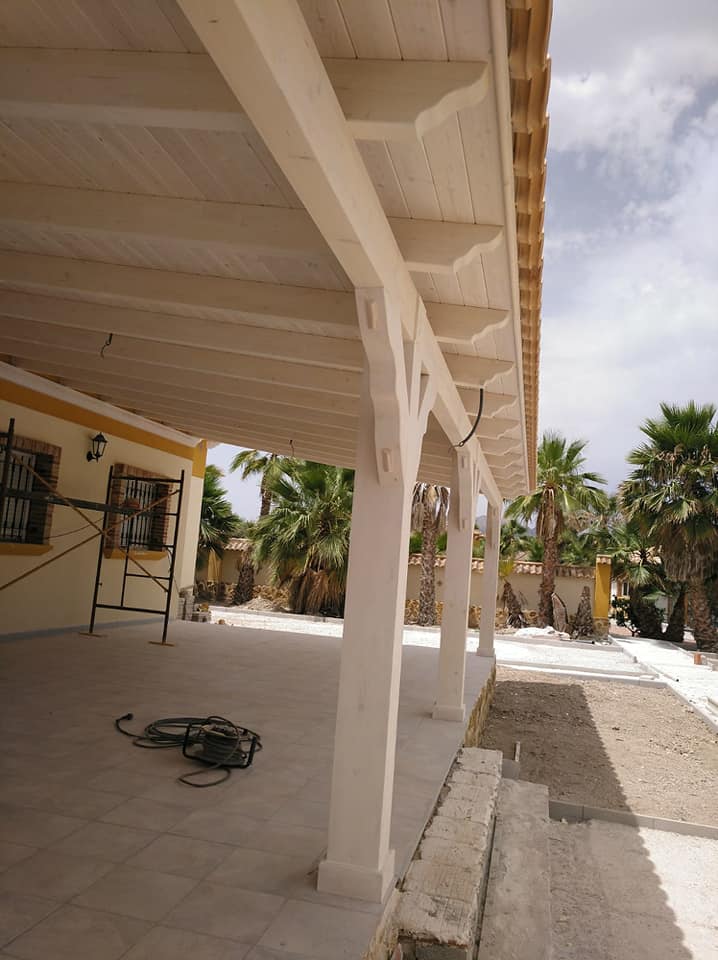 pergola de madera