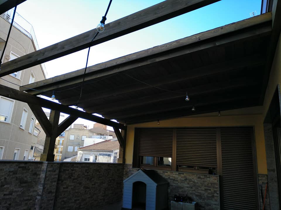 pergola de madera
