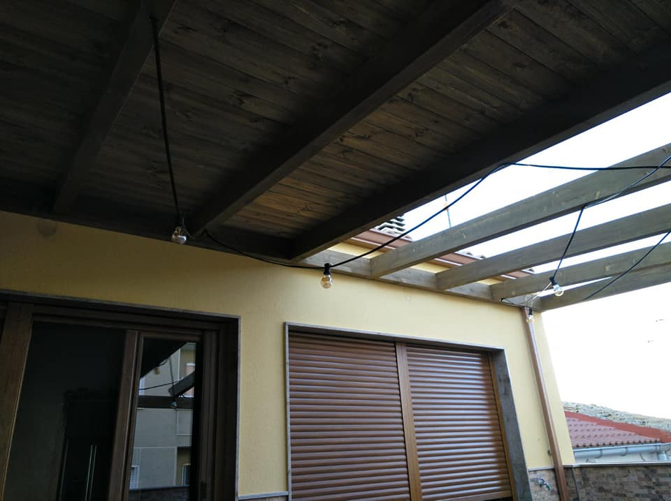 pergola de madera