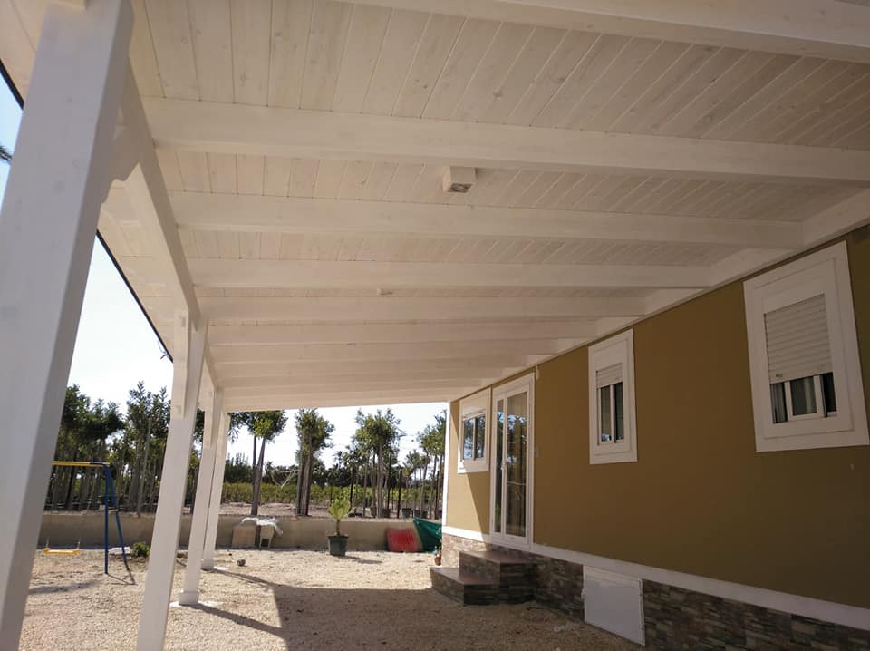 pergola de madera